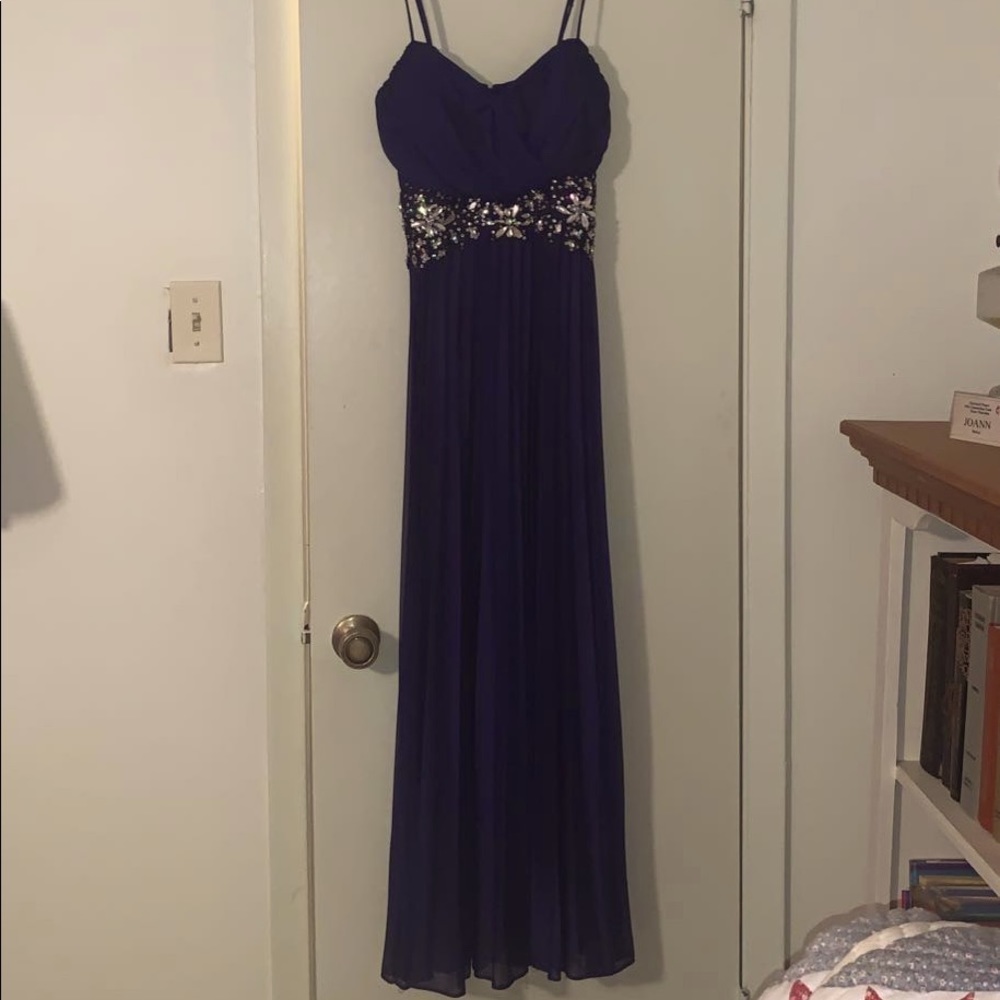 B Darlin Beaded Detail Prom Dress